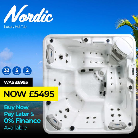 Nördic 5 Seat (2 Lounger) Luxury Hot Tub Spa | Plug & Play Hot Tubs