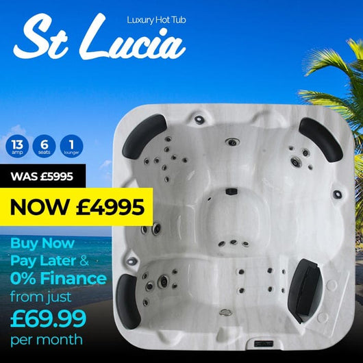 St Lucia 6 Seat (1 Lounger) Luxury Hot Tub Spa | Plug & Play Hot Tubs
