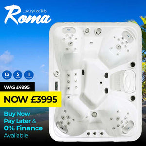 Roma 5 Seat (1 Lounger) Luxury Hot Tub Spa | Plug &amp; Play Hot Tubs