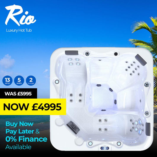 Rio 5 Seat (2 Lounger) Luxury Hot Tub Spa | Plug & Play Hot Tubs